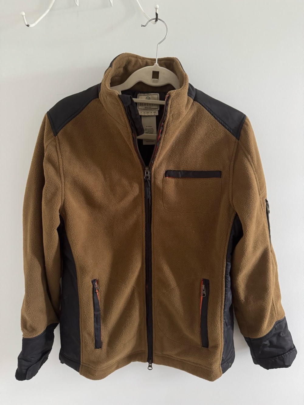 Eddie Bauer Brown Fleece Jacket with Black Accents